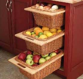 Modular Kitchen Drawer Basket for Fruits and Vegetables