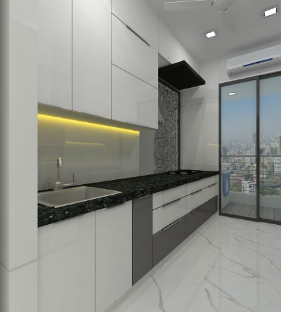 Side designed Modular kitchen