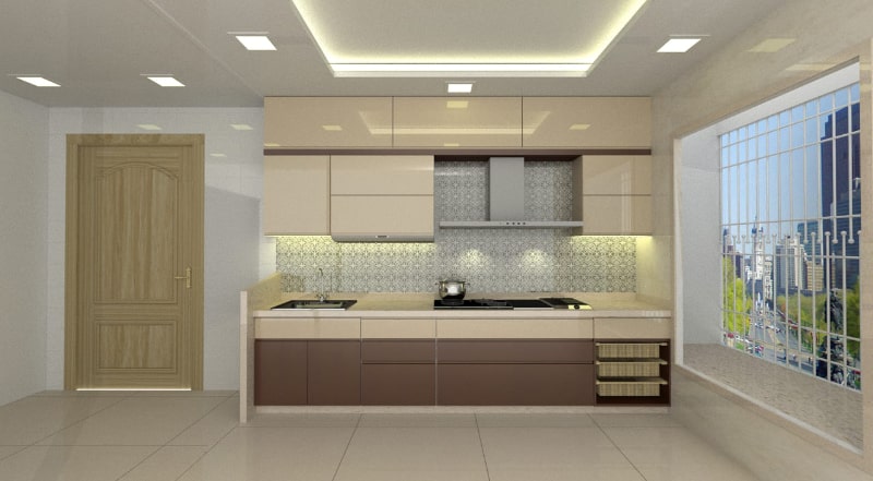 Side designed Modular kitchen